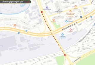 Аэропорт йўлидаги кўприкнинг битта йўлагида таъмирлаш ишлари бошланди