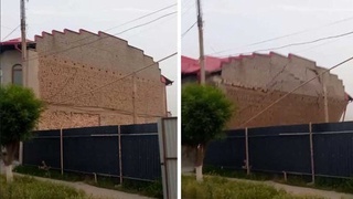 Past Dargʻomda qoidaga zid tarzda handaq qazish oqibatida ikki qavatli bino qulab tushdi