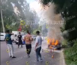 Юнусободда "Lada Largus" ёниб кетди