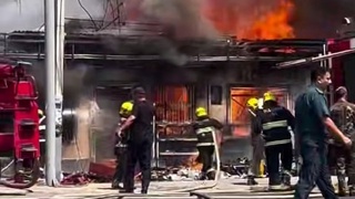 Qibrayda qurilish mollari doʻkoni yonib ketdi