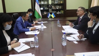 Савдо-саноат палатаси раиси Украинанинг Фавқулодда ва мухтор элчиси билан учрашди