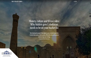 Singapur nashrlarida Oʻzbekistonning turistik salohiyati yoritilyapti