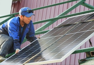 В Ферганская ТЭЦ введена в эксплуатацию солнечная фотоэлектрическая станция мощностью 60 кВт
