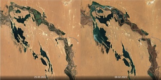 Туямўйин сув омборида ҳам сув сатҳи кескин камайиб кетди