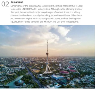 «Times of India» газетасида Ўзбекистоннинг энг машҳур саёҳат манзиллари ҳақида мақола чоп этилди