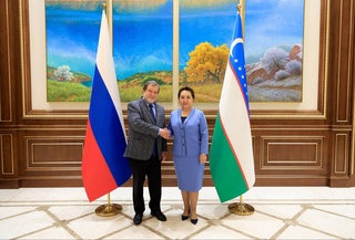 A meeting with the Ambassador of the Russian Federation to Uzbekistan was held in the Senate