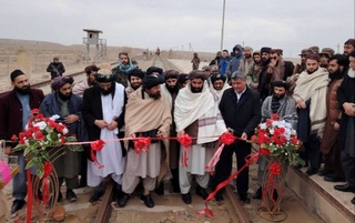 The opening ceremony dedicated to the reconstruction and repair of the Hairaton -Mazar-I-Sharif railway line took place