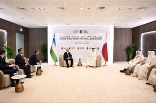 Раҳбарони Ӯзбекистон ва Қатар масъалаҳои густариши минбаъдаи шарикии стратегиро баррасӣ карданд