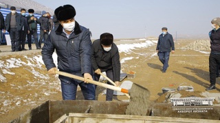 Поп туманида “Ҳазратибоб” ва “Миришкор” кичик саноат зоналарига тамал тоши қўйилди