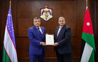 The new Ambassador of Uzbekistan presented copies of credentials to the Jordanian Foreign Ministry