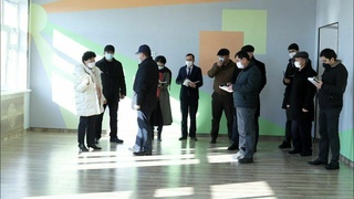 Agrippina Shin Qorakoʻl tumanidagi MTTning taʼmirlash ishlari bilan tanishdi