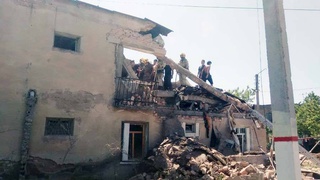 В Нурафшане произошел взрыв бытового газа в двухэтажном доме