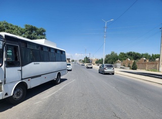 Самарқандда автобус пиёдани уриб юборди
