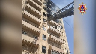 Ангренде  көпқабатты  үйлердің  бірінде  өрт шықты