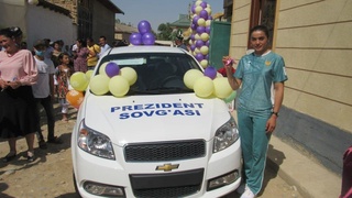 Токио Олимпиадасида иштирок этган қашқадарёлик қизга «Президент совғаси» топширилди