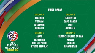 Футзал: Осиё кубогига қуръа ташланди