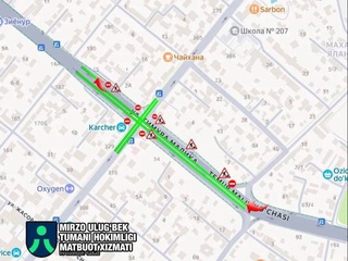 Темур Малик кўчасида автотранспорт ҳаракати қисман тикланди