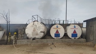 Шўрчи туманидаги ёқилғи қуйиш шохобчасида ёнғин содир бўлди