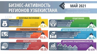 ЦЭИР проанализировал бизнес-активность регионов за 5 месяцев 2021 года