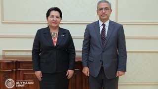 Председатель Сената встретилась с Чрезвычайным и Полномочным Послом Турецкой Республики в Узбекистане