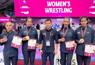 Женская сборная Узбекистана завоевала 4 медали на ЧА по спортивной борьбе (U20)