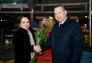 IUCN Chief Gretel Aguilar arrives in Uzbekistan