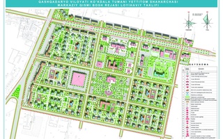 Yettitom shaharchasi bosh rejasida nimalar aks etgan?