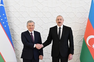 The official welcoming ceremony of the President of Uzbekistan takes place