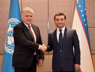 Мулоқоти вазири корҳои хориҷии Ӯзбекистон бо ёвари Котиби генералии СММ