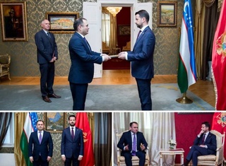 Посол Узбекистана вручил верительные грамоты Президенту Черногории