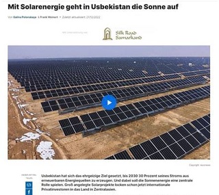Euronews: «Солнечный Узбекистан ставит на «зеленую» энергетику»
