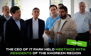 Генеральный директор IT Park провел встречи с резидентами Хорезмской области