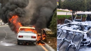 Shayxontohur tumanida “VAZ-2107” yonib ketdi