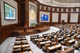 Информация о первом дне восьмого пленарного заседания Сената Олий Мажлиса Республики Узбекистан