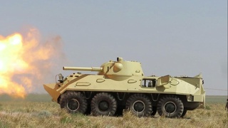 O'zbekistondagi eng katta poligonda masofadan boshqariladigan artilleriya quroli sinovdan o'tkazilmoqda