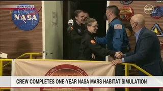 NASA Марсдаги шароитга мослаштирилган муҳитдаги бир йиллик миссиясини якунлади