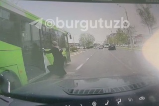 Toshkentda piyodalarga yoʻl bermagan avtobus haydovchisi ishdan boʻshatildi