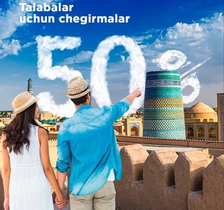 "Uzbekistan Airways" талабалар учун байрам арафасида чегирма эълон қилди