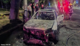 В Ташкенте зафиксированы два случая возгорания автомобилей