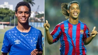 Роналдиньонинг 17 ёшли ўғли “Барселона” футболчисига айланди