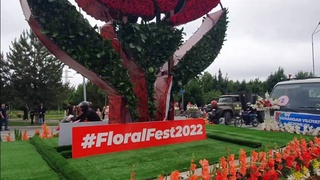 В Намангане стартовал 61-й международный фестиваль цветов