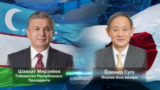 President of Uzbekistan speaks by phone with the Prime Minister of Japan
