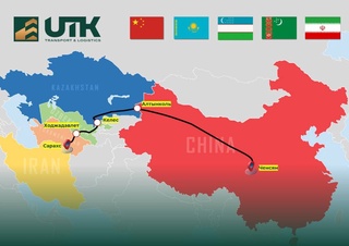 Запущен транзитный контейнерный поезд из Китая в Иран через территорию Узбекистана