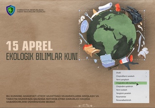 15-апрел – ҳар йили дунёнинг кўплаб мамлакатларида нишонланадиган Халқаро экологик билимлар куни