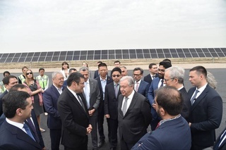БМТ Бош котиби Тошкент вилоятидаги йирик фотоэлектр станциясини бориб кўрди