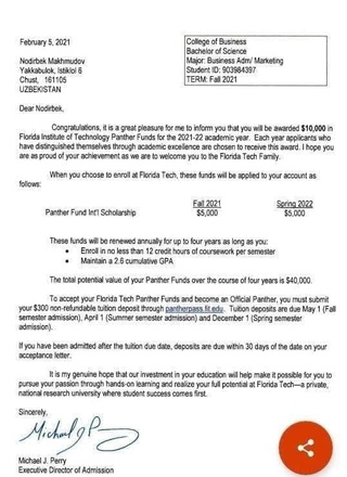 Namanganlik yana uch nafar oʻquvchi xorijning nufuzli universitetlaridan grant yutib oldi