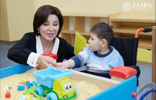 Фонд «Zamin» побывал в гостях в ДОУ с реабилитационным центром «Imkon» в Кибрае