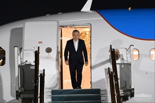 The President returns to Tashkent
