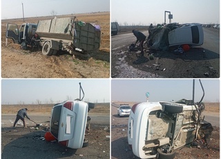 Сирдарёда “мусоровоз“ ва “Nexia-3” иштирокида ЙТҲ содир бўлди