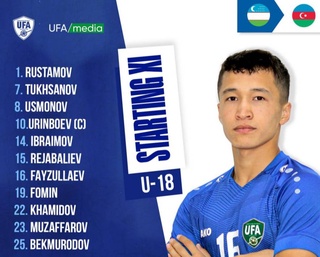 Молодежка Узбекистана U18 разгромила сверстников из Азербайджана